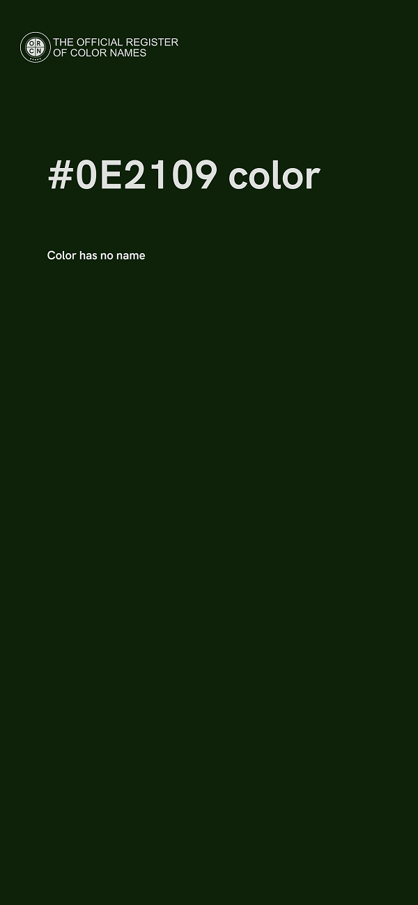 #0E2109 color image