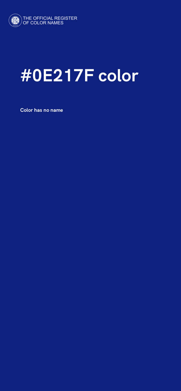 #0E217F color image