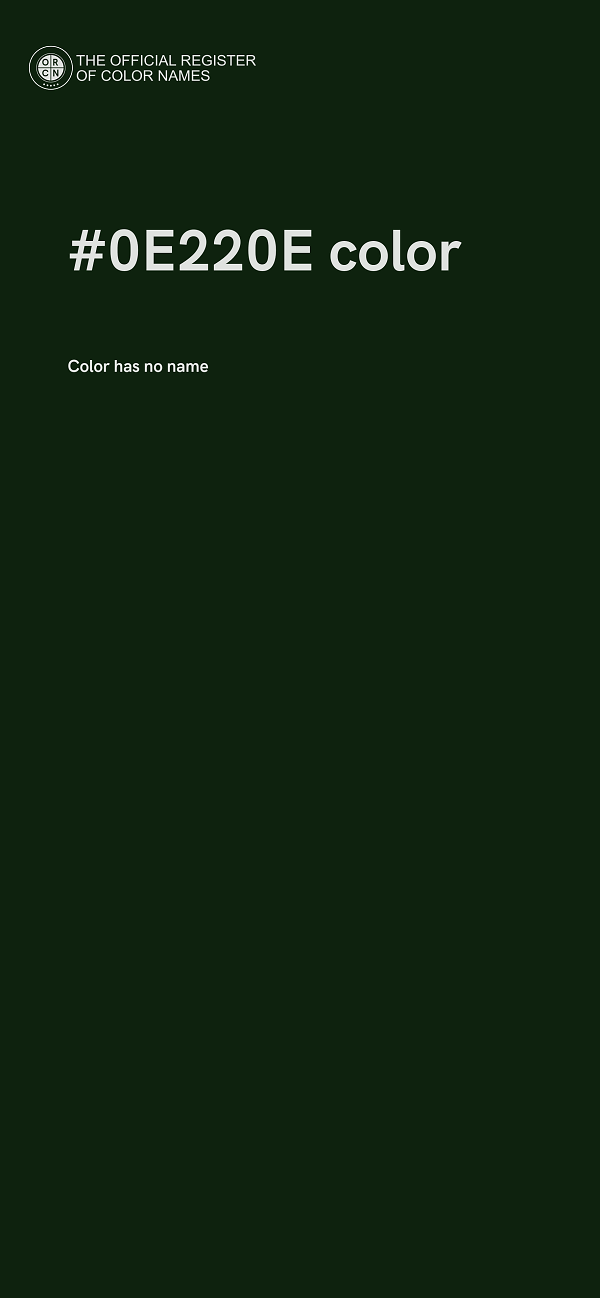 #0E220E color image