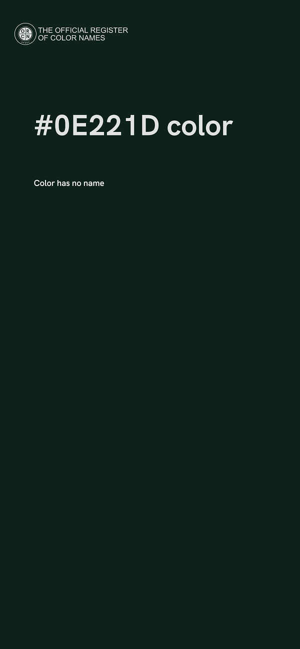 #0E221D color image