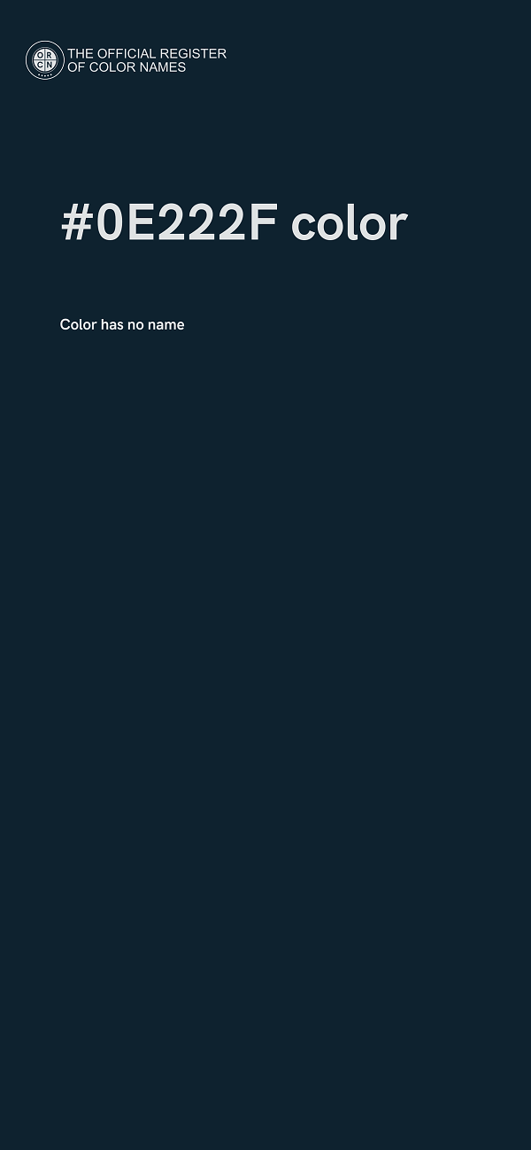 #0E222F color image