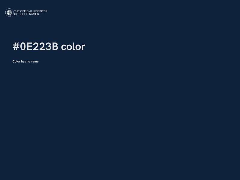 #0E223B color image