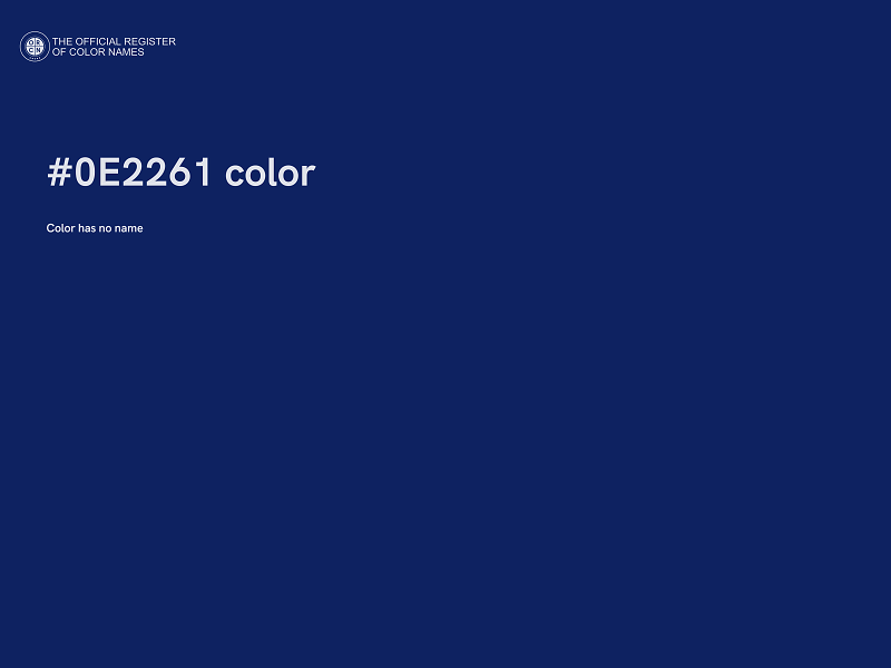 #0E2261 color image