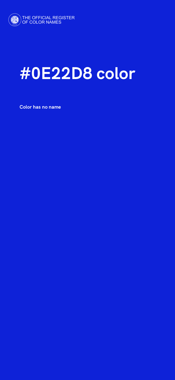 #0E22D8 color image