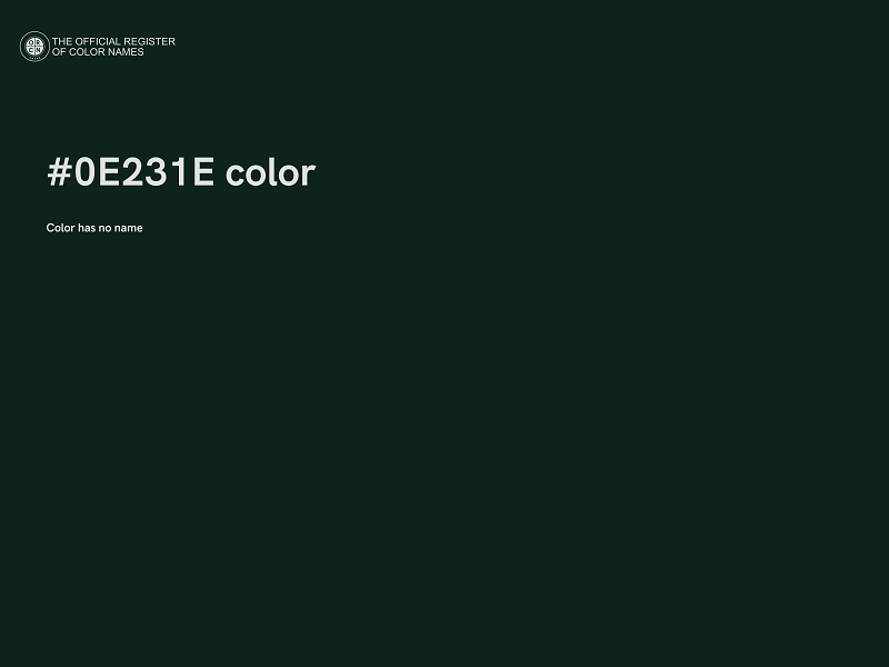 #0E231E color image