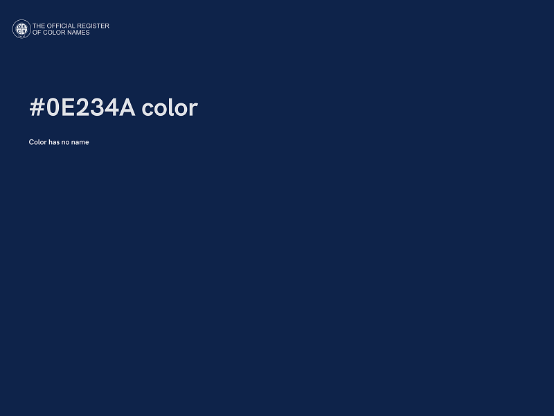 #0E234A color image