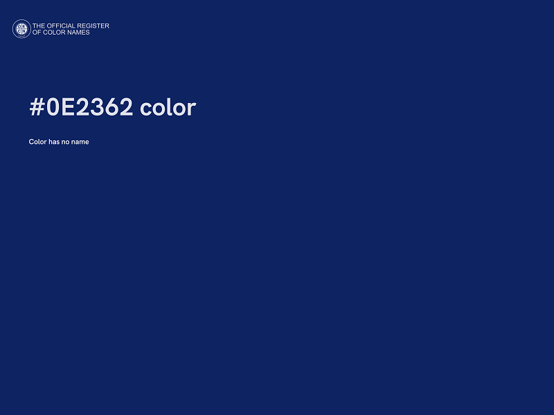 #0E2362 color image