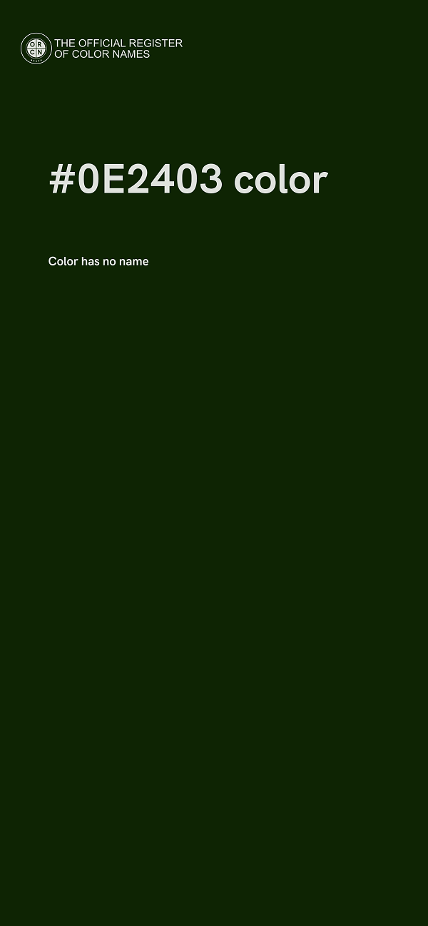 #0E2403 color image