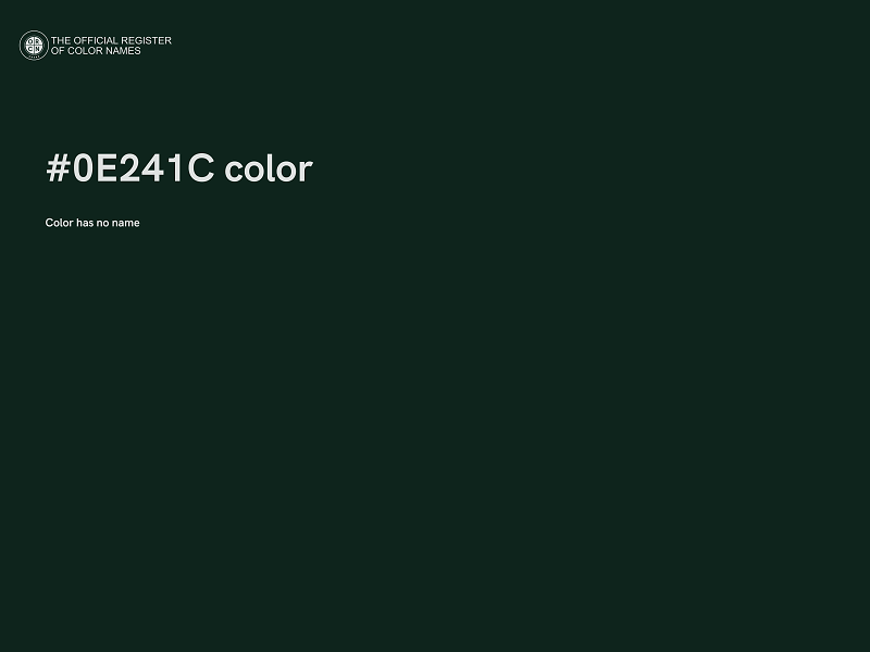 #0E241C color image