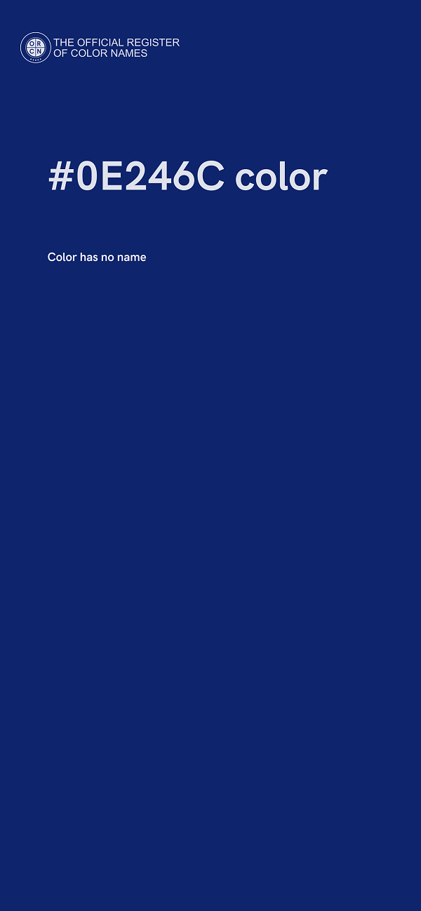 #0E246C color image