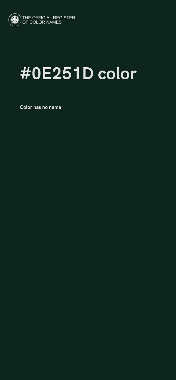 #0E251D color image