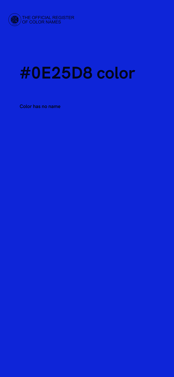 #0E25D8 color image