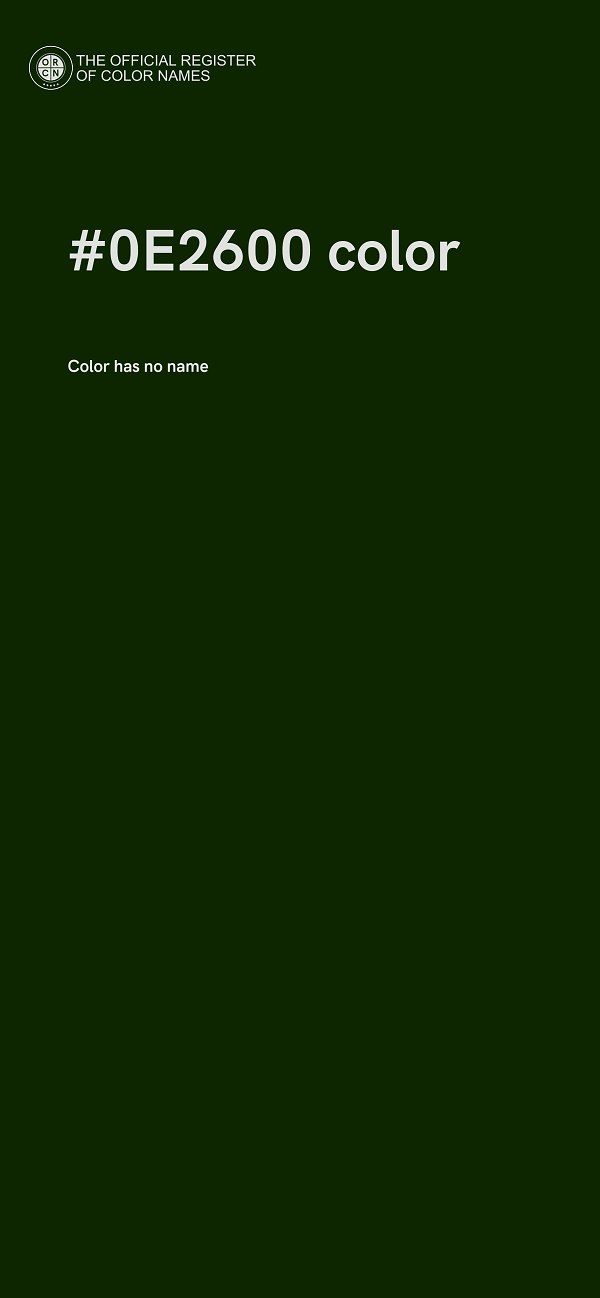 #0E2600 color image