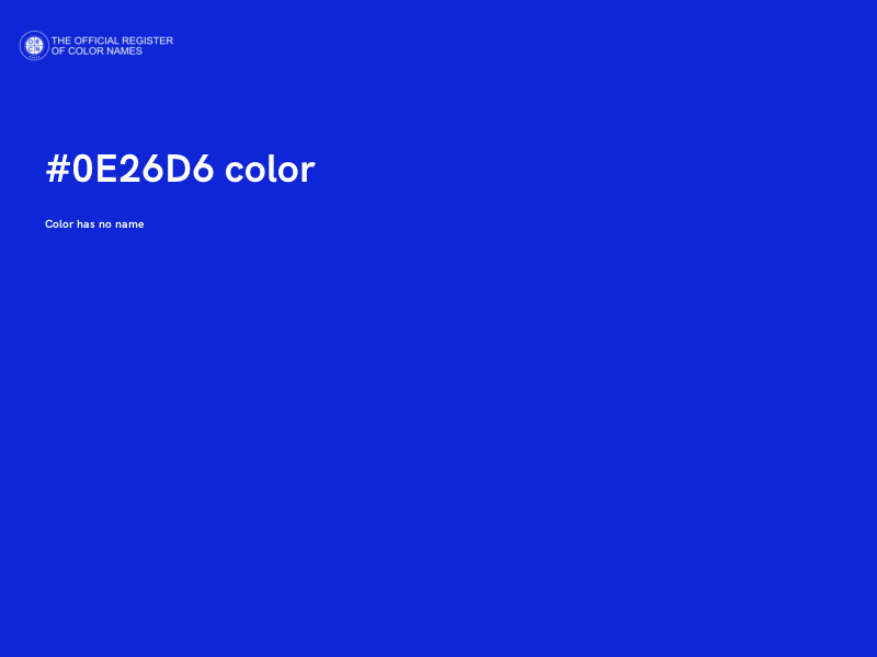 #0E26D6 color image