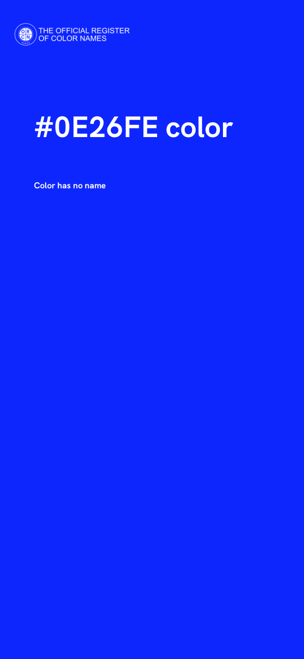 #0E26FE color image