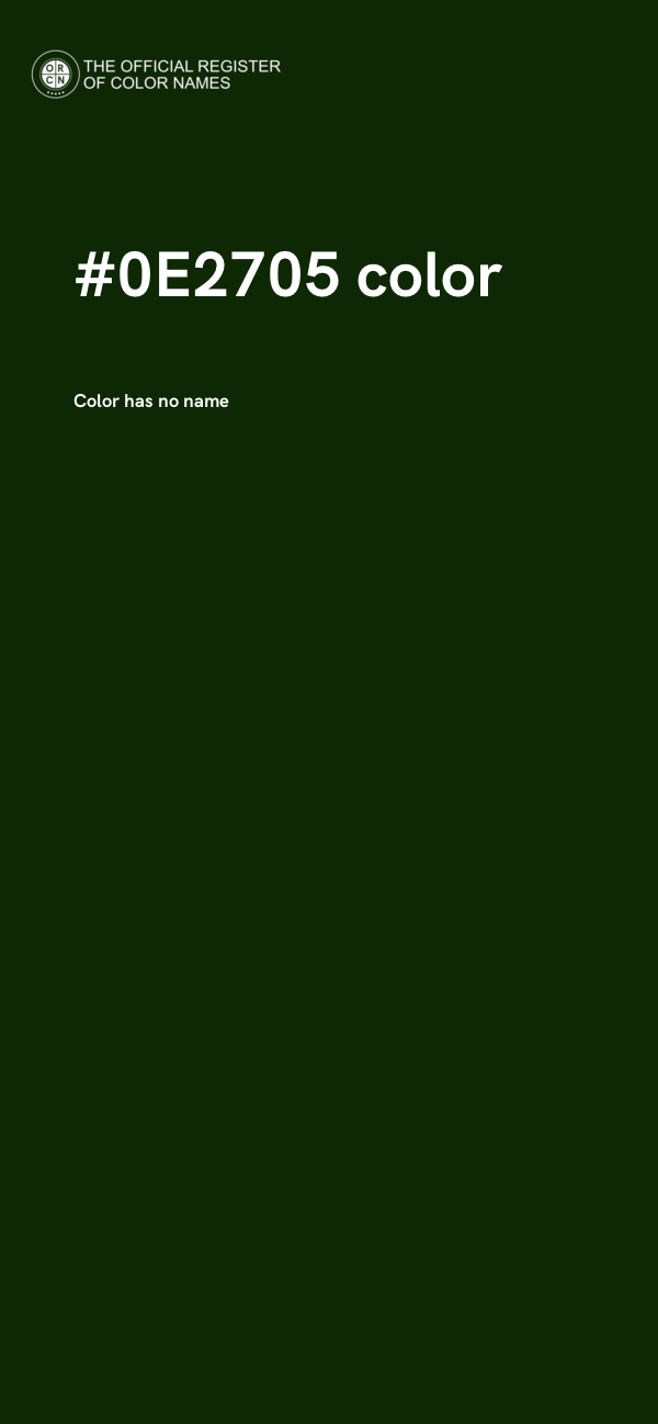 #0E2705 color image