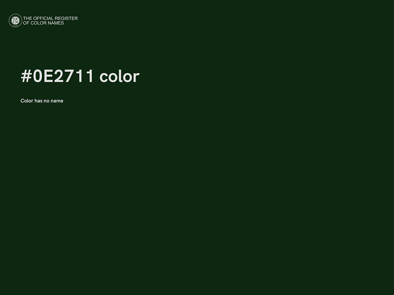 #0E2711 color image