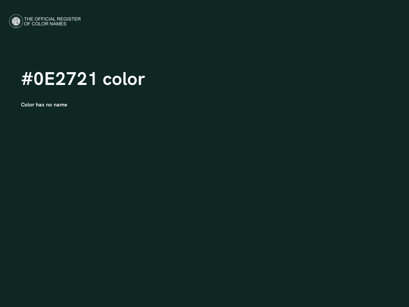 #0E2721 color image