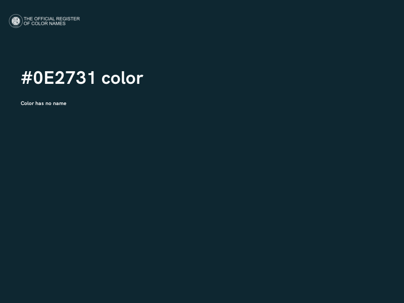 #0E2731 color image