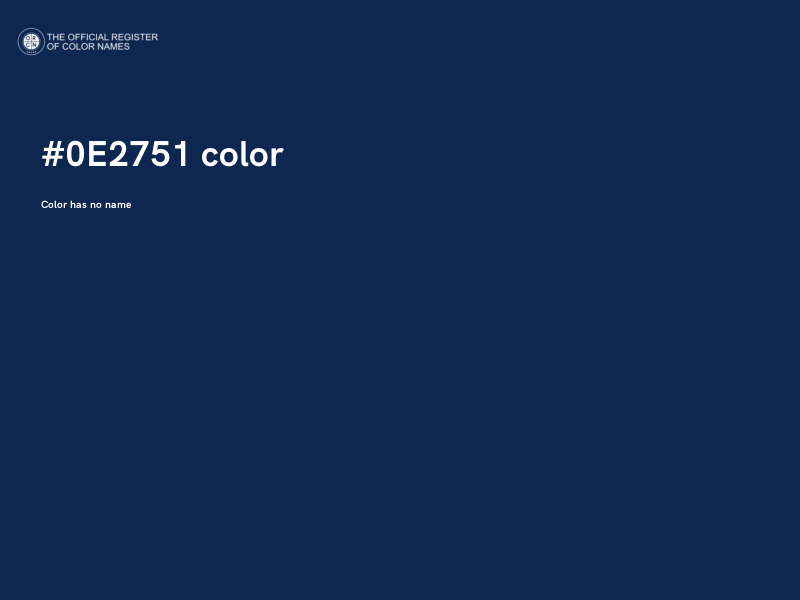 #0E2751 color image
