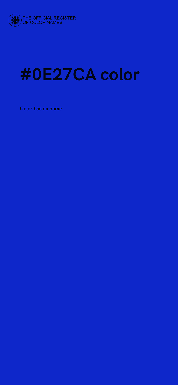 #0E27CA color image