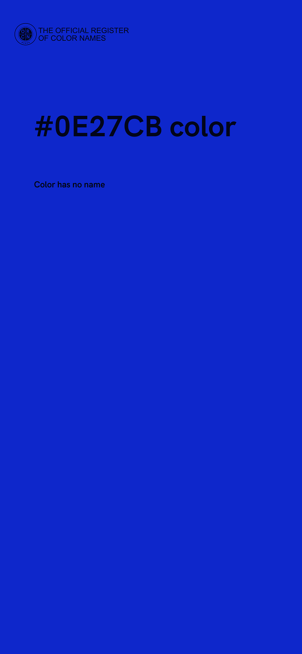#0E27CB color image