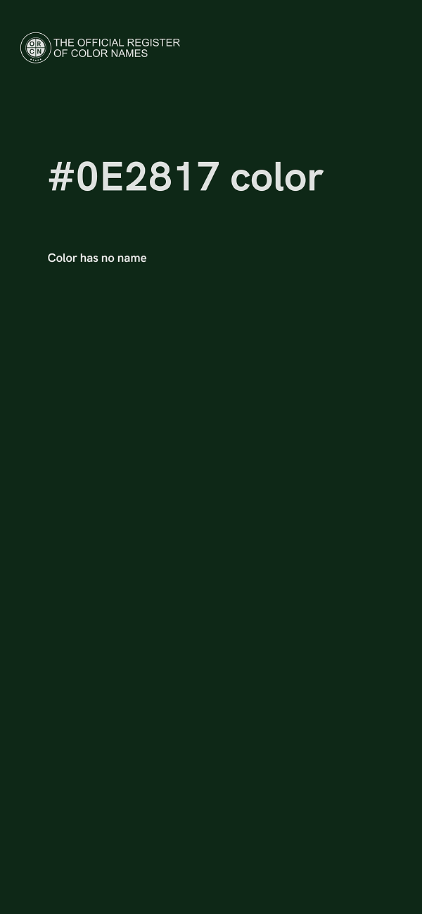 #0E2817 color image