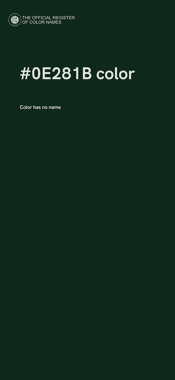#0E281B color image