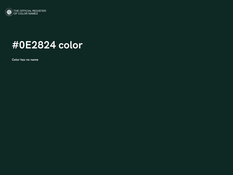 #0E2824 color image