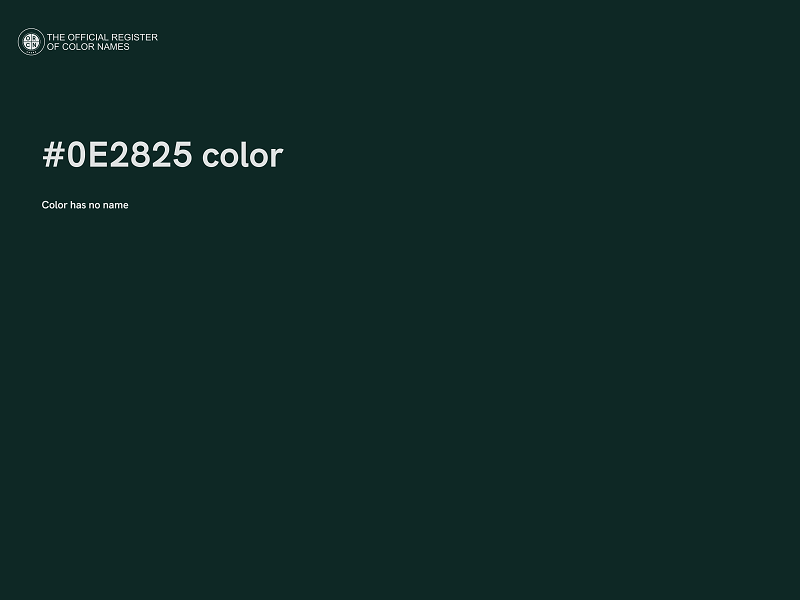 #0E2825 color image