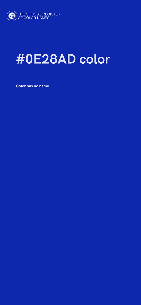 #0E28AD color image