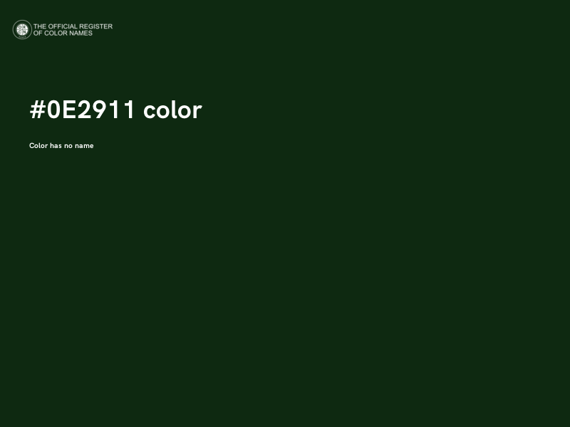 #0E2911 color image
