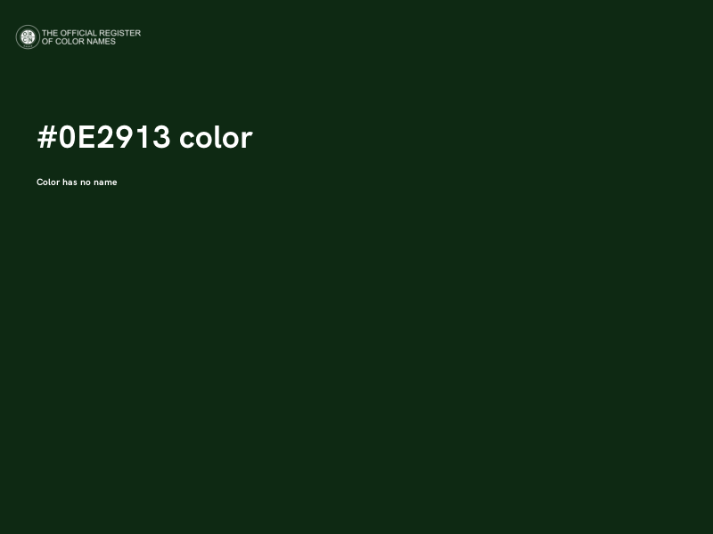 #0E2913 color image