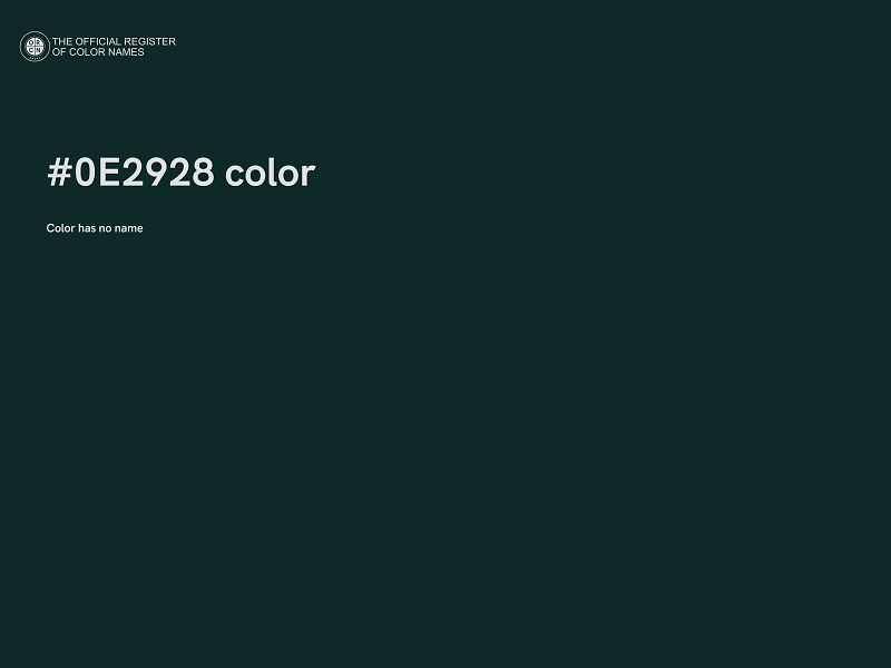 #0E2928 color image