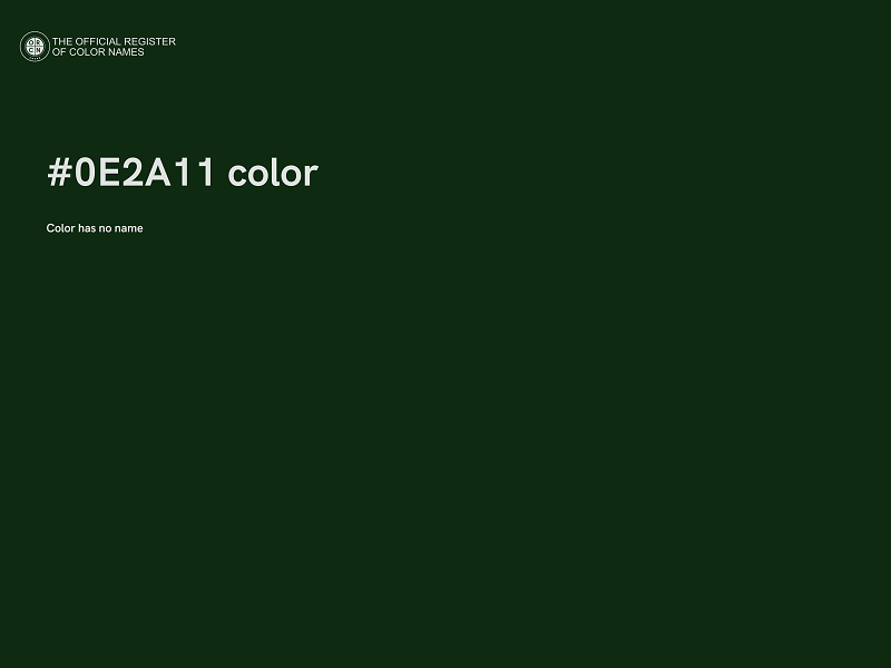 #0E2A11 color image