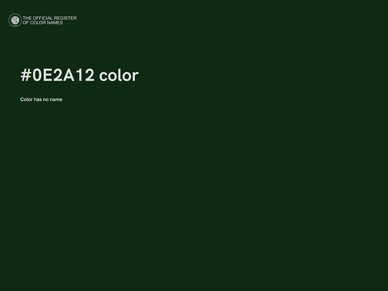 #0E2A12 color image