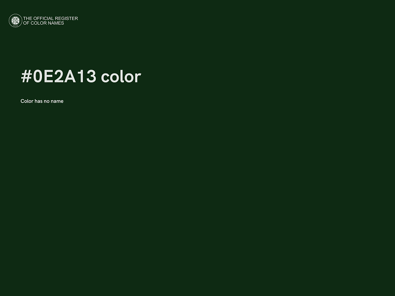 #0E2A13 color image