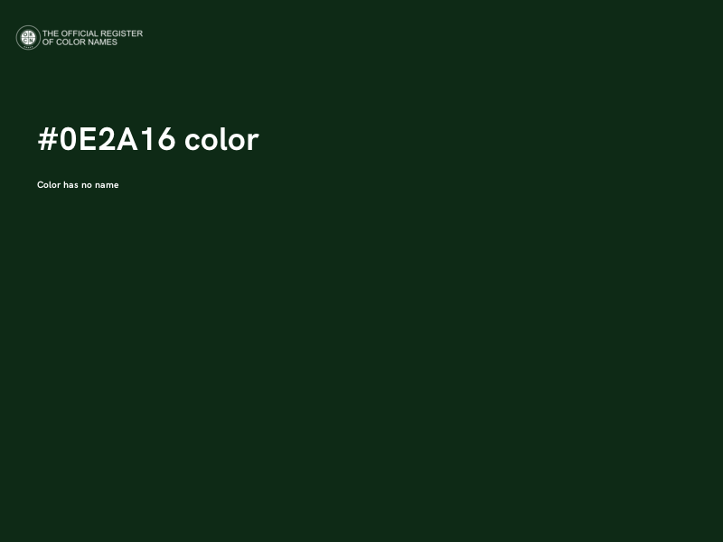 #0E2A16 color image