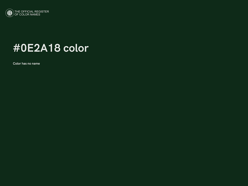 #0E2A18 color image