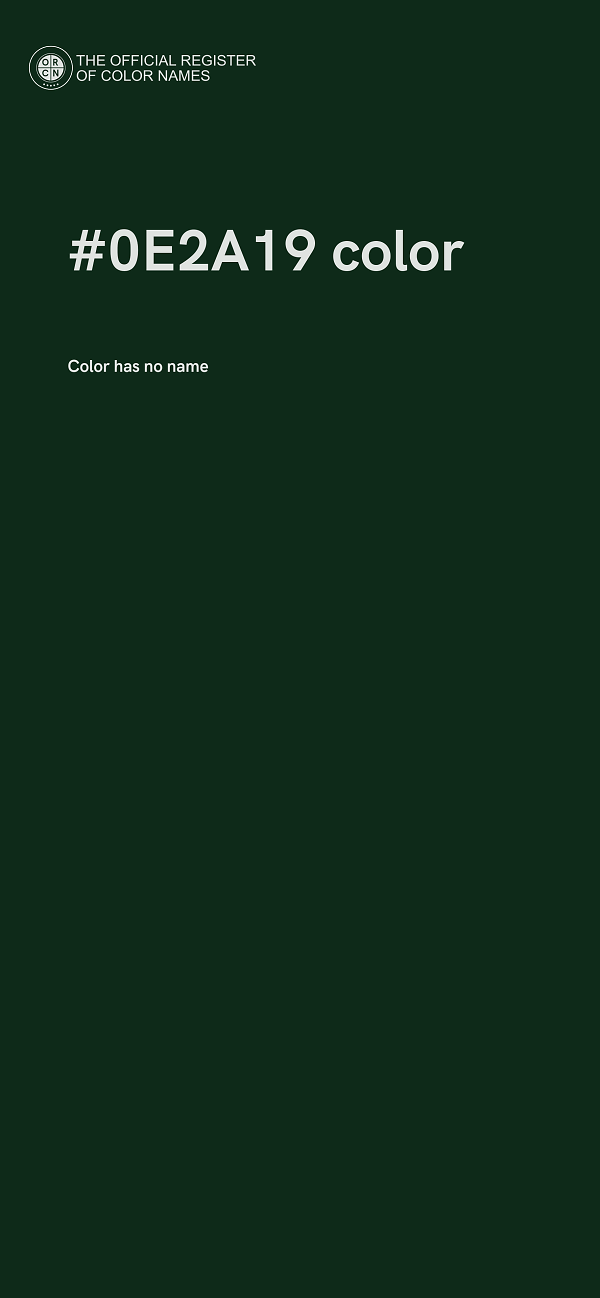 #0E2A19 color image