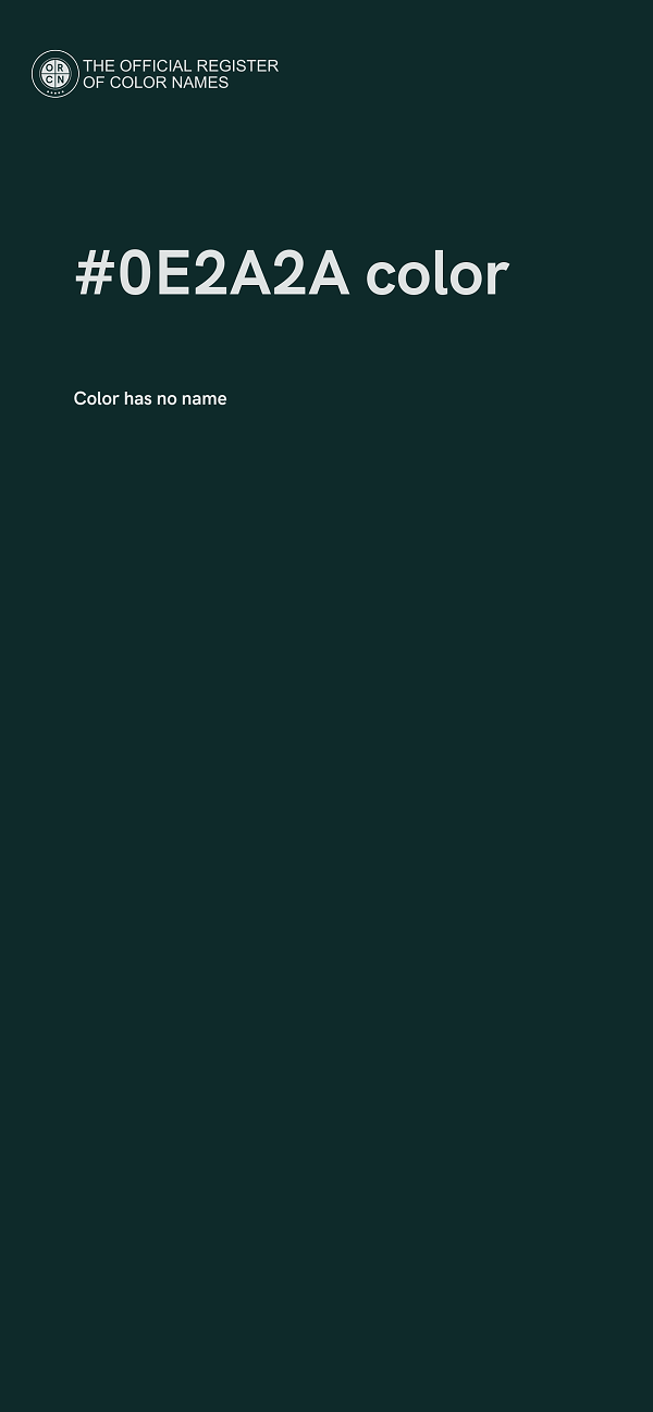 #0E2A2A color image