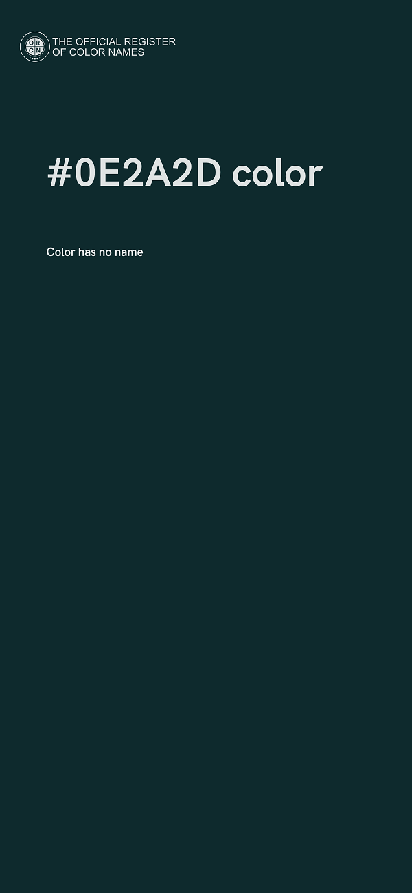#0E2A2D color image