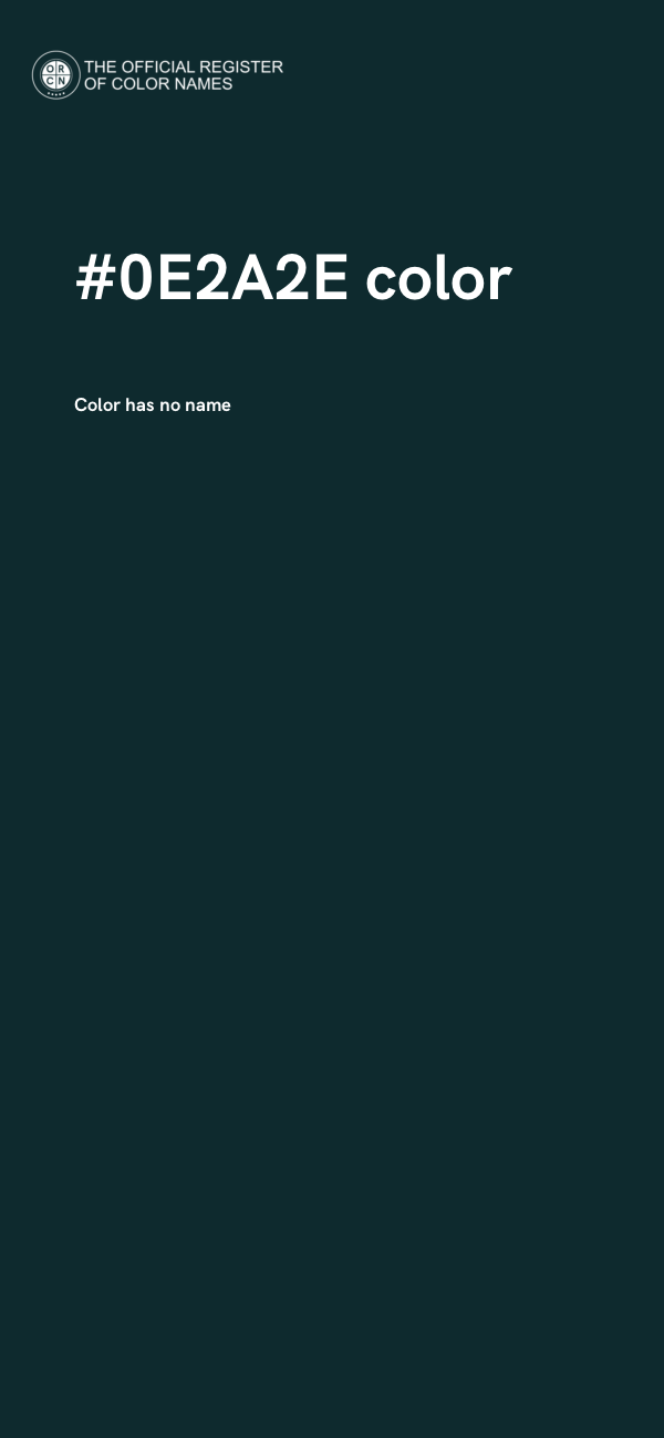 #0E2A2E color image