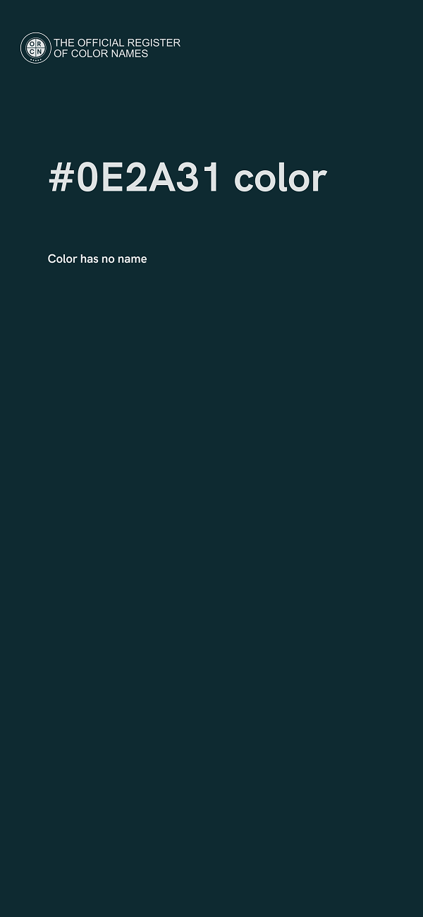 #0E2A31 color image