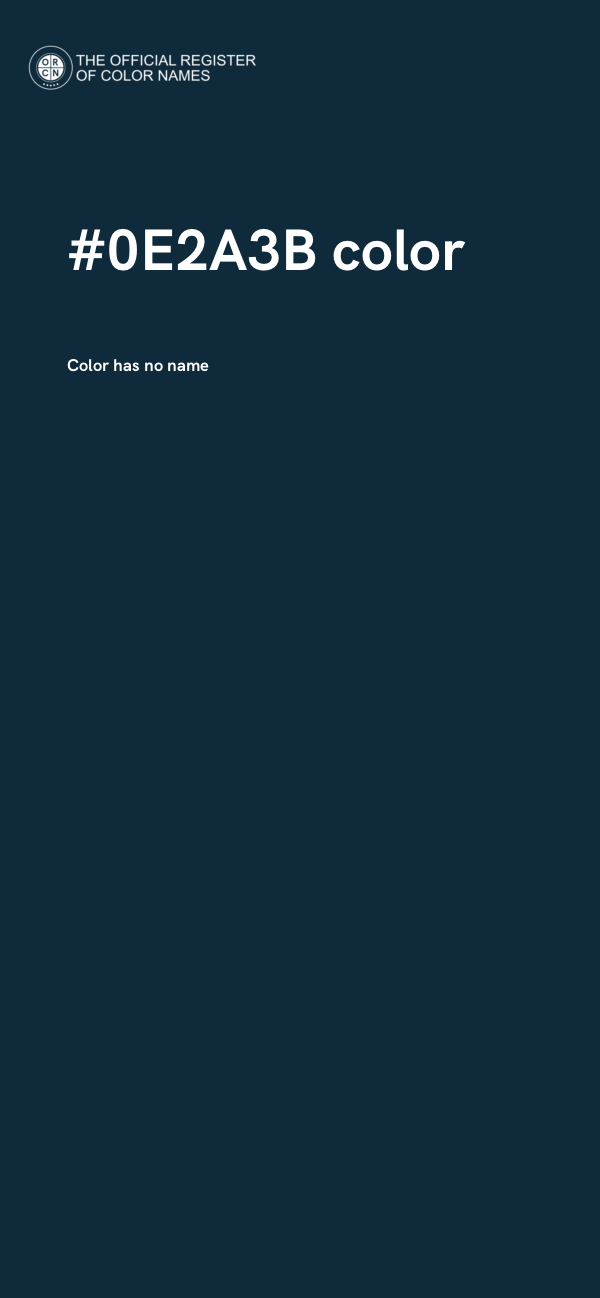 #0E2A3B color image