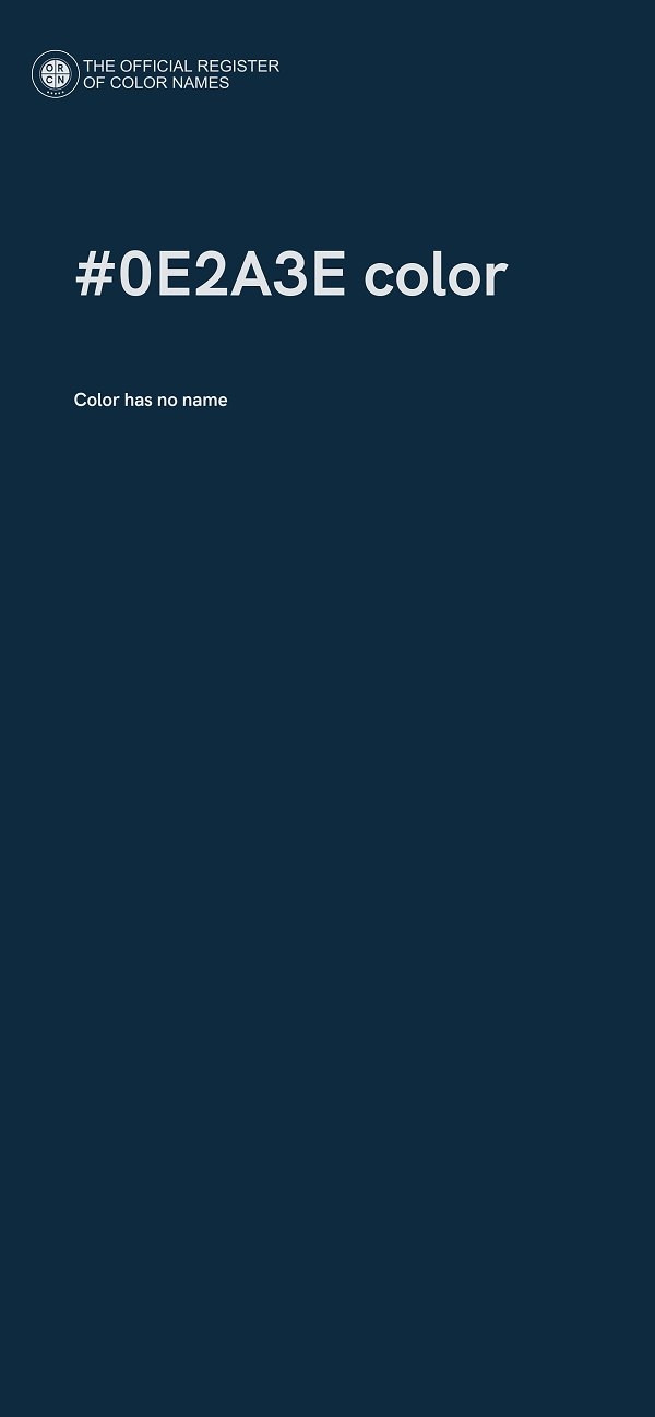 #0E2A3E color image