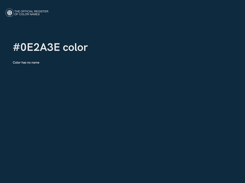 #0E2A3E color image