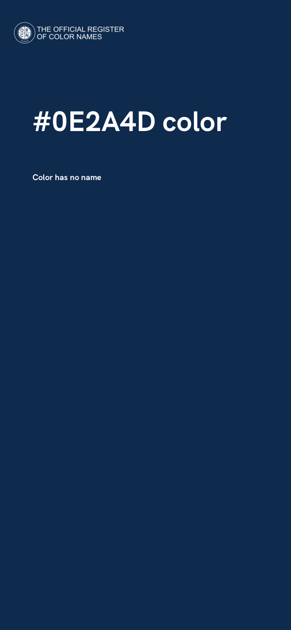 #0E2A4D color image