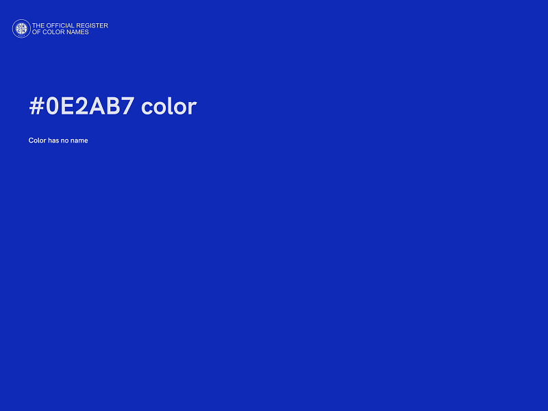 #0E2AB7 color image