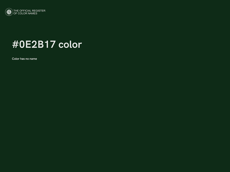 #0E2B17 color image